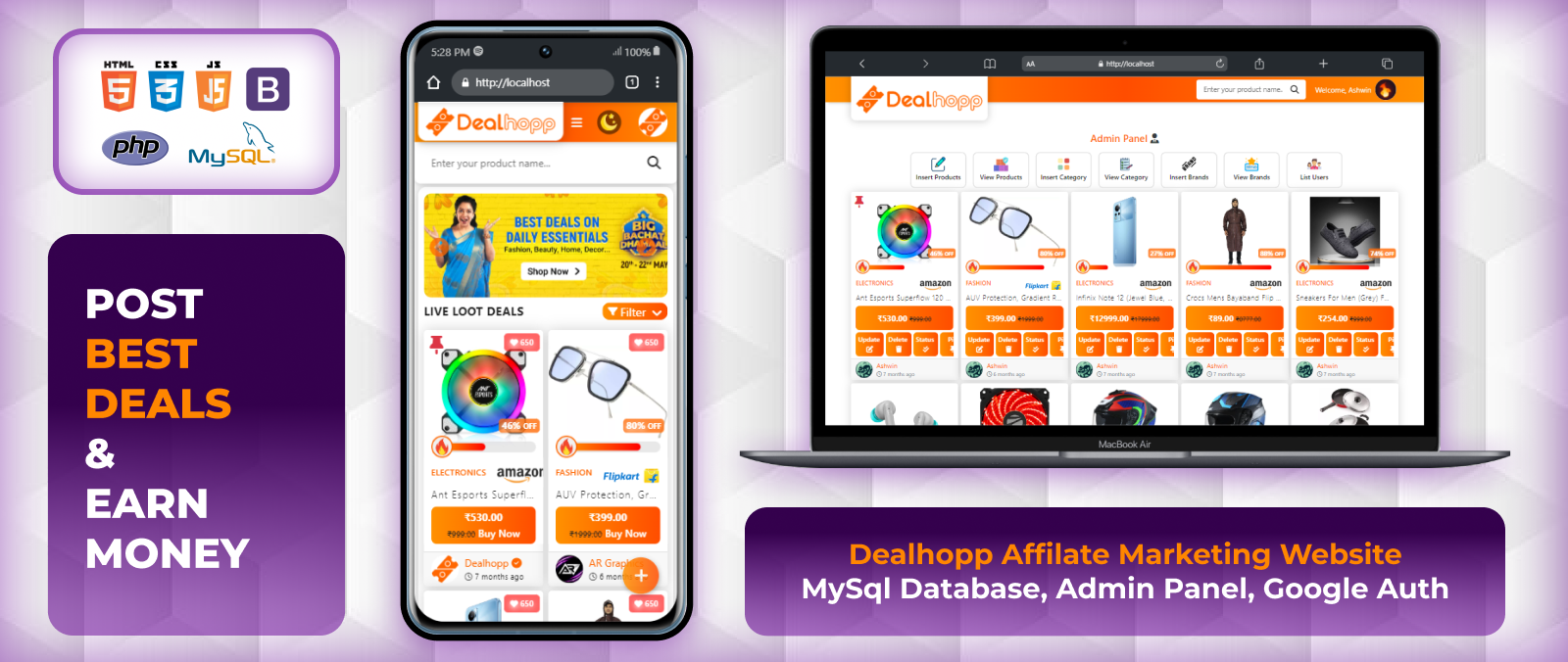 Dealhopp Affiliate Marketing Website