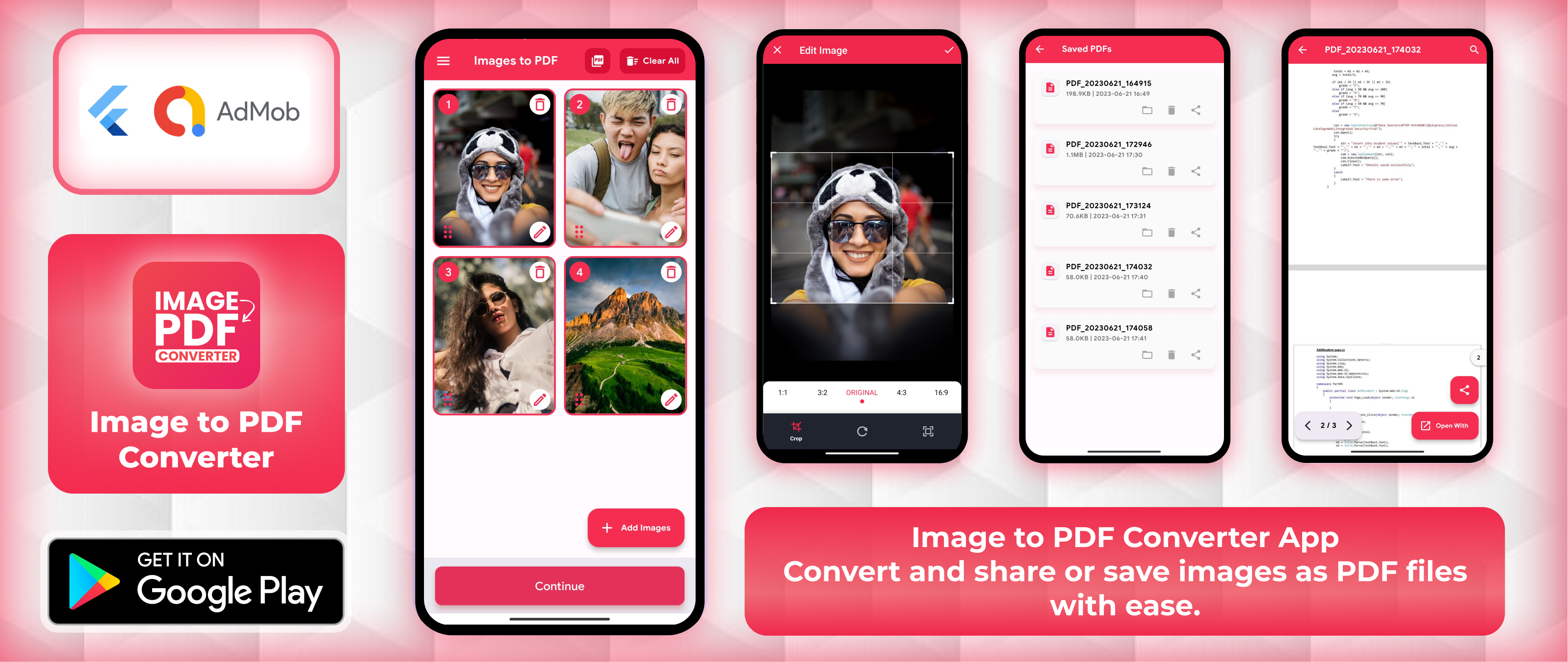 Image to PDF Converter: Viewer | built using Flutter and Dart.